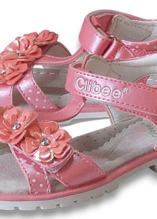 Открытые босоножки сандали для девочки летняя обувь клиби clibee 178 р.25,30
