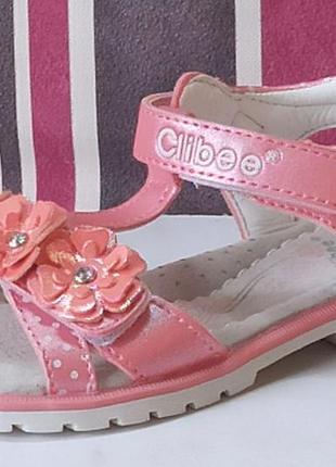 Открытые босоножки сандали для девочки летняя обувь клиби clibee 178 р.25,309 фото