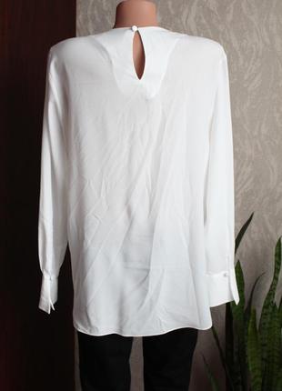 Белая блуза манго л размер 40 mango блуза на запах7 фото