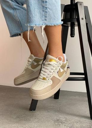 Nike air force 1 low tan bling, кроссовки женские найк аэр форс 1, жэнкие кроссовки найк форс4 фото