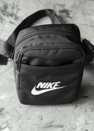 Барсетка nike/ мессенджер nike / маленькая спортивная барсекта сумка через плечо найк черная тканева5 фото