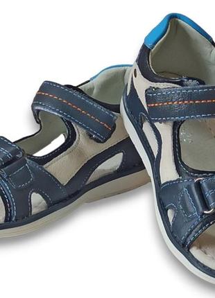 Ортопедические кожаные босоножки сандалии 193 летняя обувь для мальчика clibee клиби р.282 фото