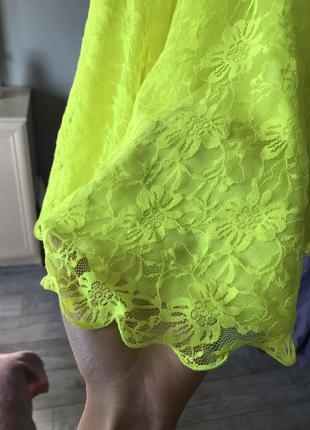 Платье бейсик для бальных танцев, лимонный цвет.2 фото