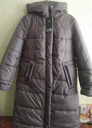 Качественное новое зимнее теплое пальто ,плащ, курточка ,р.хл1 фото