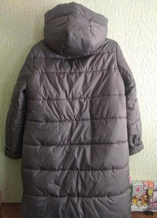 Качественное новое зимнее теплое пальто ,плащ, курточка ,р.хл3 фото