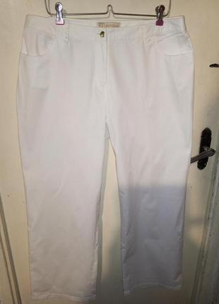 Стрейч,летние,белые брюки-джинсы с карманами,большого размера,вj,германия