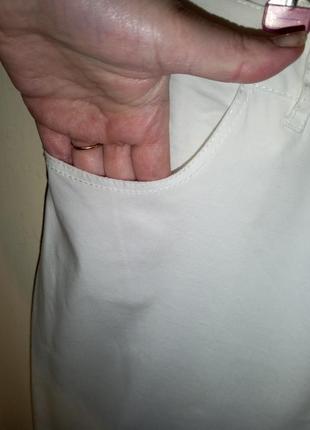 Стрейч,летние,белые брюки-джинсы с карманами,большого размера,вj,германия4 фото