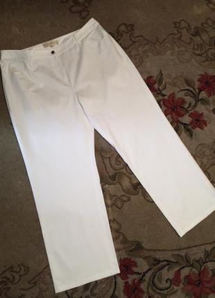 Стрейч,летние,белые брюки-джинсы с карманами,большого размера,вj,германия3 фото