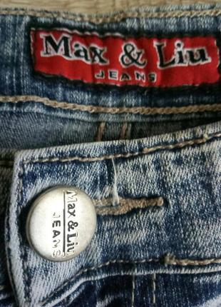 Стрейчеві джинси 28 max & liu знижка - 50%8 фото