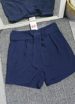 Новые синие шорты h&m