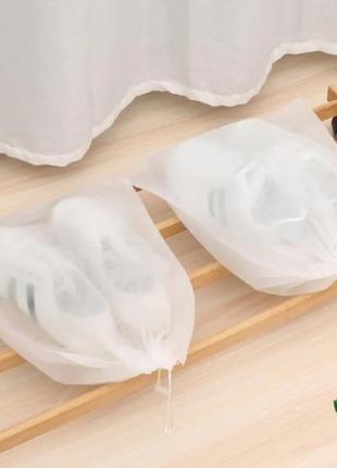 Мішок для взуття, для подорожей вологостійкий для зберігання взуття з нетканого...