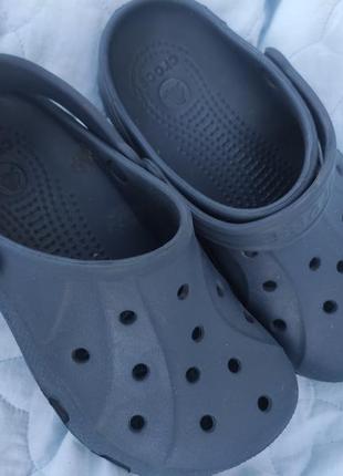 Оригінальні crocs j2 темно-сині