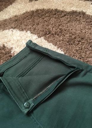 Зелені укорочені штани skinny h&m4 фото