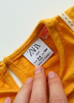 Стильна блуза, футболка з мереживом від zara5 фото