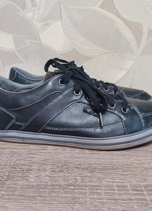 Мужские кожаные кроссовки geox respira size 45/30