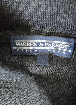 Warren &amp; parker свитер меринос шерсть 100% - l6 фото