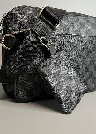 Шкіряна сумка в стилі louis vuitton