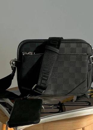 Шкіряна сумка в стилі louis vuitton