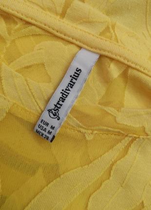 Яркая,желтая футболка, кофта stradivarius роз. m-l5 фото