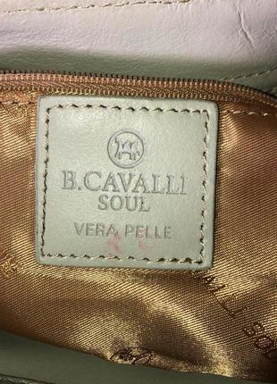 Кожаная сумка b. cavalli soul vera pelle8 фото