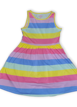 Детское разнокололевое платье