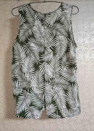 Легкая летняя принтовая блузка блузка майка топ бренд new look, р.142 фото