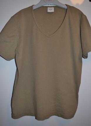 Базовая оливковая  футболка  бренда ellenor3 фото