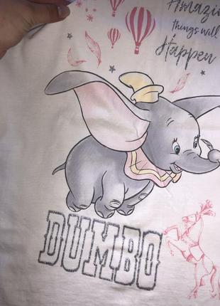 Disney dumbo дисней футболка домашняя пижамная хлопок для дома5 фото