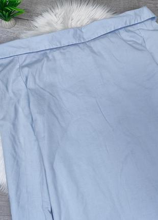 Женская кэжуал рубашка с открытыми плечами karol цвет голубой размер s8 фото