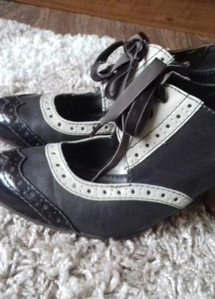 Туфли - оксфорды на каблуке graceland–5 фото