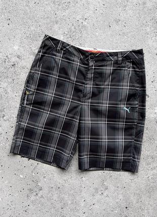 Puma men’s plaid usp dry shorts шорти1 фото