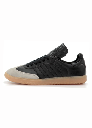 Мужские сникерсы adidas samba black gum.