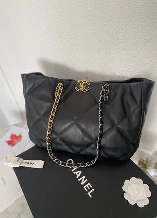 Сумка-шопер у стилі chanel 🖤люкс