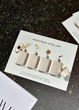Тональна сироватка-догляд vital skin complexion drops westman atelier пробник