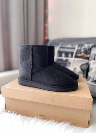 Жіночі черевики ugg vegan black чоботи, уги зимові7 фото