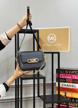 Сумка черная женская в стиле michael kors клатч сумка маленькая майкл корс