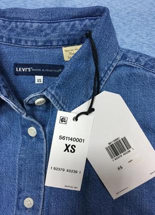 Рубашка джинсовая женская levi’s, xs, m5 фото