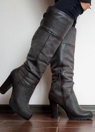 Чоботи осінні(весняні) lisa-w/ осенние сапоги на каблуке