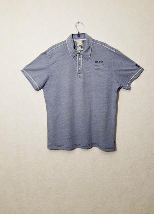 No excess брендовая голландия футболка поло мужская голубая в полоску короткие рукава летняя
