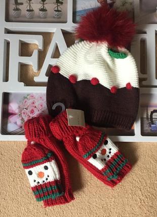 Шапка и варежки
