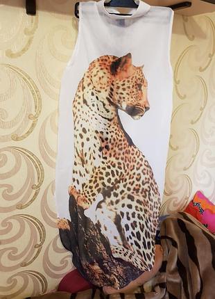 Блуза туника пантера