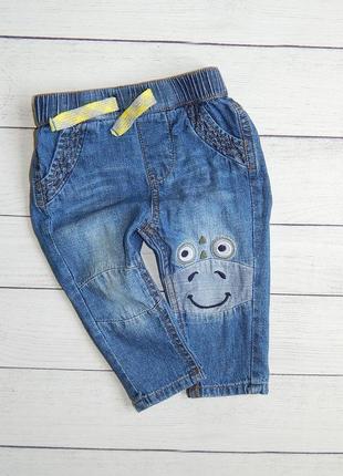 Стильные джинсы от nutmeg, для мальчика 3-6 мес. 68 рост.
