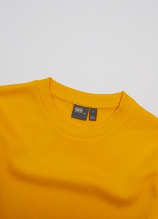 Asos m / новый, яркий жёлто-оранжевый базовый свитшот с начёсом, хлопок3 фото