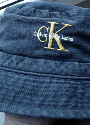 Шляпа панама calvin klein jeans vintage  (m-57см)7 фото