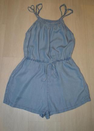 Стильный летний комбинезон под джинс