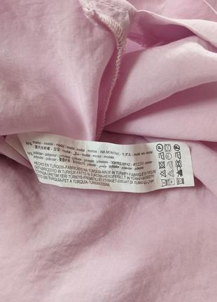 Сорочка, рубашка оверсайз. нежная розовая, сиреневая  легкая рубашка zara8 фото
