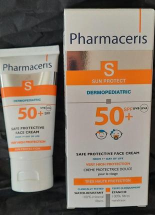 Безпечний захисний крем pharmaceris s sun protect з перших днів життя, spf 50,