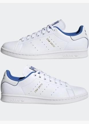 Белые оригинальные кроссовки adidas stan smith оригинал оригінальні кросівки adidas stan smith3 фото