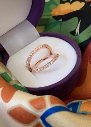 Серебряное кольцо покрыто позолотой2 фото