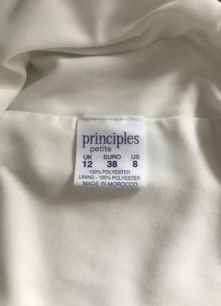 Белая блуза тяжелый шифон  principles  petite p.38/ m4 фото